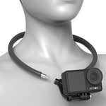 Supporto da collo in silicone per action camera, flessibile, con rotazione a 360 gradi per visuale in prima persona., Full Kit, Standard Kit, Basic Kit