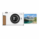 Fotocamera digitale F2 con schermo ribaltabile, sensore CCD retrò da 56 MP, registrazione video 2.7K, 8 filtri, modalità bellezza e autofocus.