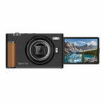 Fotocamera digitale F2 con schermo ribaltabile, sensore CCD retrò da 56 MP, registrazione video 2.7K, 8 filtri, modalità bellezza e autofocus.