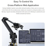 WAVESHARE 3+1 DOF High-Torque Serial Bus Servo Desktop Robotic Arm Kit Supports Flexible Expansion Wireless Control, US Plug, UK Plug, EU Plug