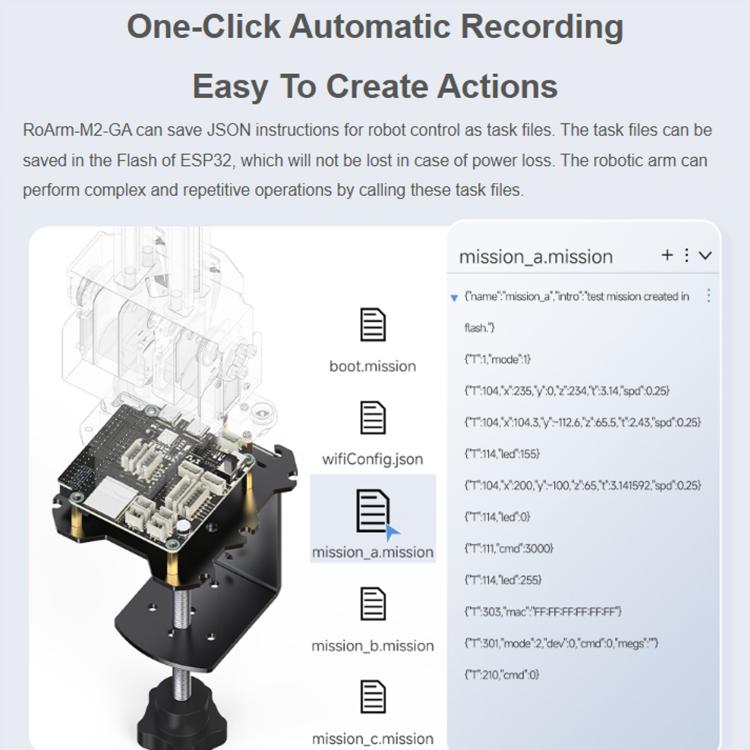 WAVESHARE 3+1 DOF High-Torque Serial Bus Servo Desktop Robotic Arm Kit Supports Flexible Expansion Wireless Control, US Plug, UK Plug, EU Plug