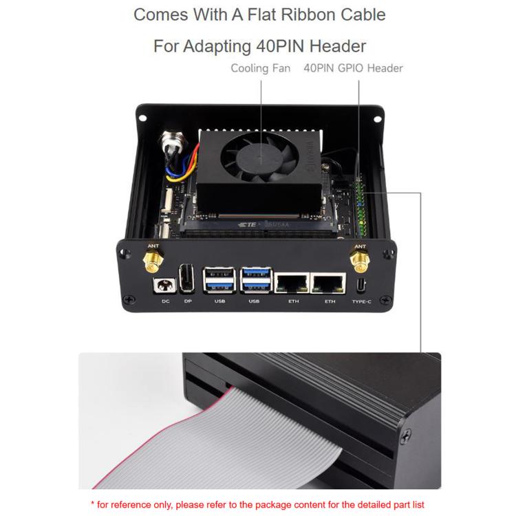 Custodia in lega di alluminio Jetson Orin con supporto per fotocamera, 34998