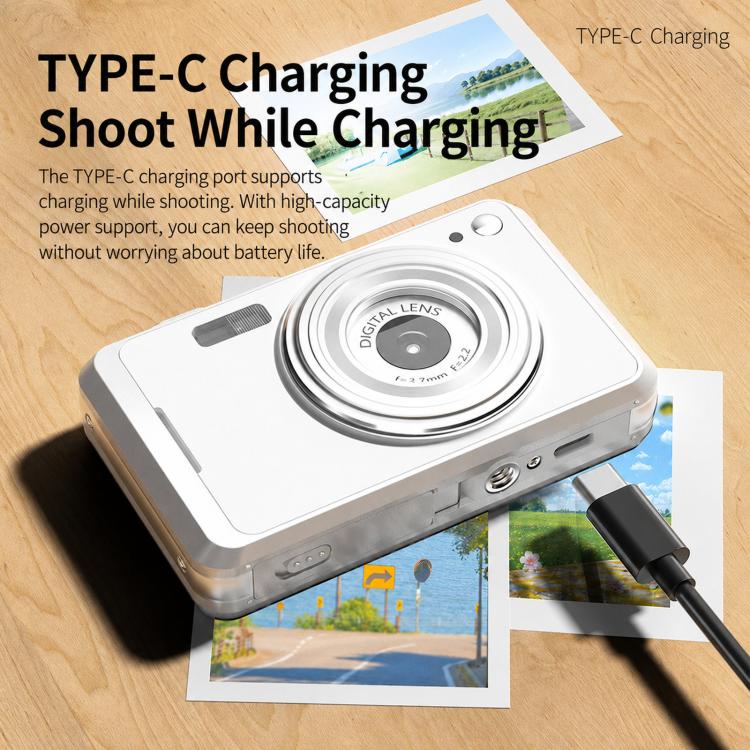 Videocamera digitale HD portatile C35 con filtro bellezza CCD per vlog, 64 megapixel.