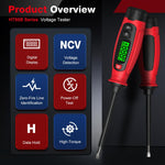Tester di tensione digitale a forma di cacciavite, 3V-500V CA, rilevatore di tensione senza contatto a penna, HABOTEST  HT95B-PH1, HABOTEST  HT95B-SL5