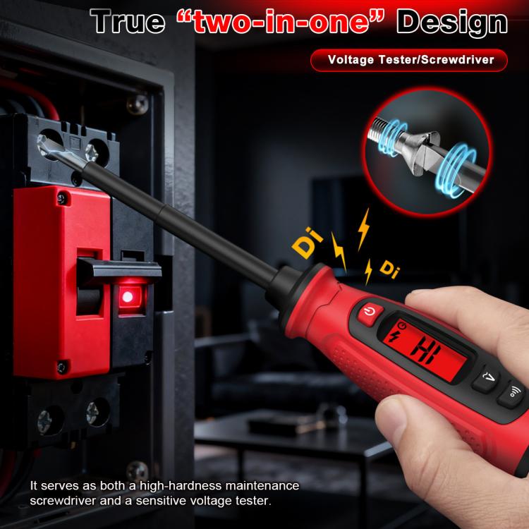 Tester di tensione digitale a forma di cacciavite, 3V-500V CA, rilevatore di tensione senza contatto a penna, HABOTEST  HT95B-PH1, HABOTEST  HT95B-SL5