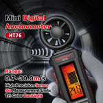Anemometro digitale portatile HABOTEST HT76 con girante a 8 pale, intervallo di misurazione della velocità del vento: 0,7-30 m/s., HT76