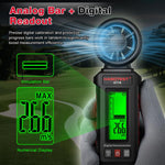 Anemometro digitale portatile HABOTEST HT76 con girante a 8 pale, intervallo di misurazione della velocità del vento: 0,7-30 m/s., HT76