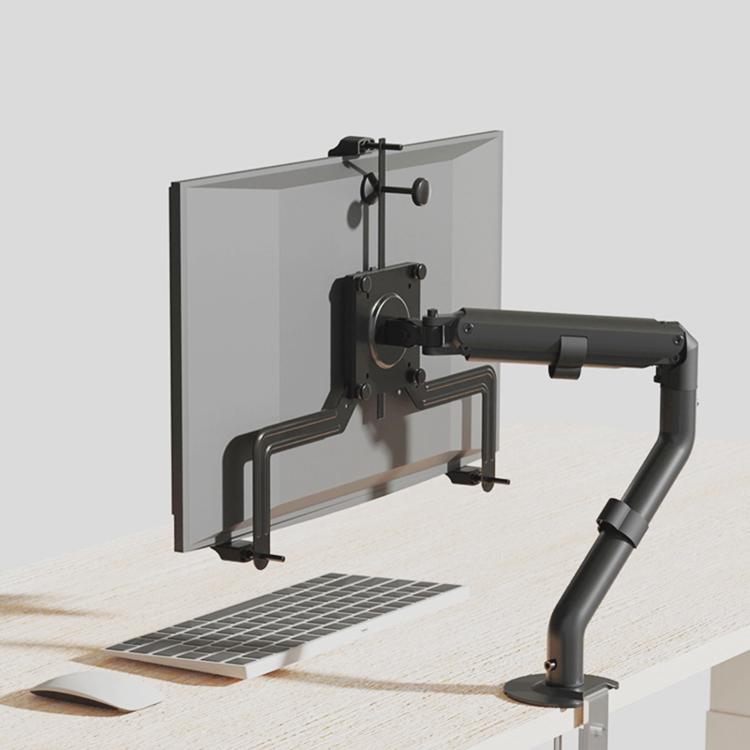 Supporto robotico universale A2 per monitor LCD, compatibile con accessori senza fori.