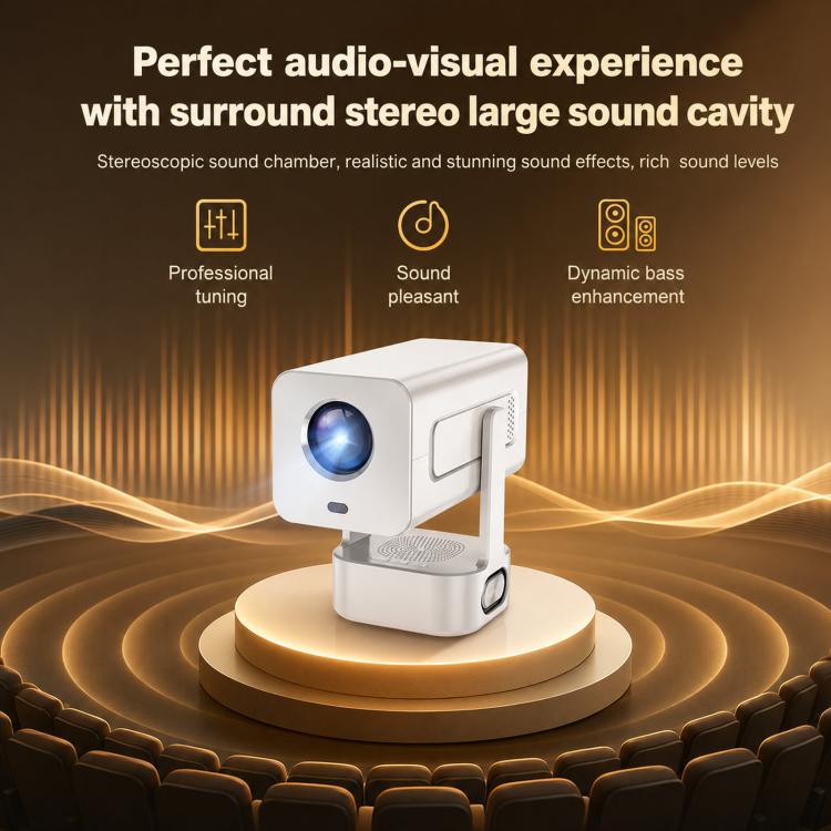 Videoproiettore HD portatile C360 Home Mini con altoparlante integrato, US Plug, EU Plug, AU Plug, UK Plug