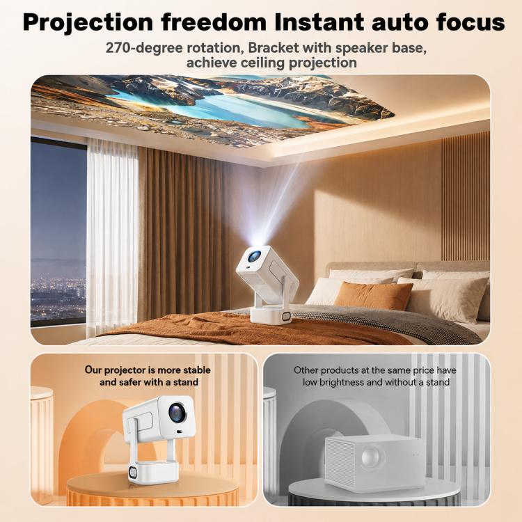 Videoproiettore HD portatile C360 Home Mini con altoparlante integrato, US Plug, EU Plug, AU Plug, UK Plug