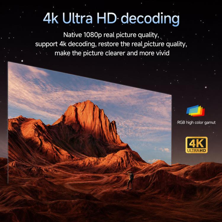 Proiettore domestico intelligente HD C660 con autofocus e Android, risoluzione 4K., US Plug, UK Plug, AU Plug, EU Plug