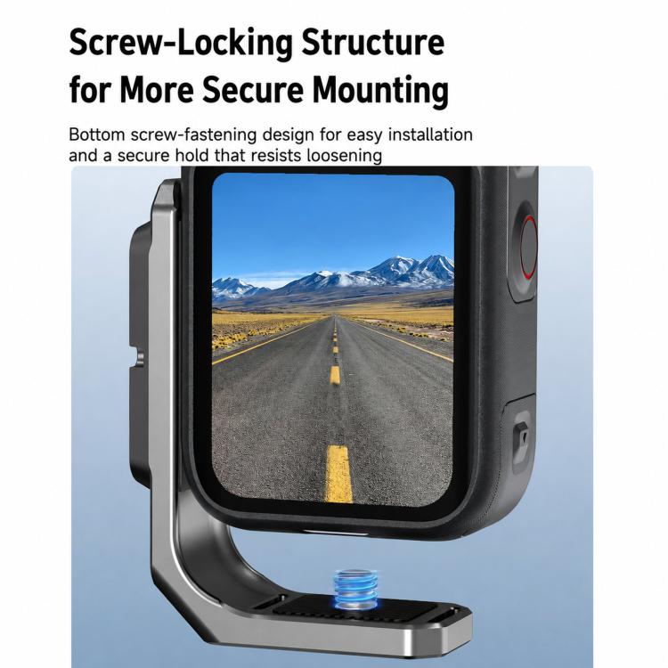 Adattatore per riprese orizzontali e verticali a sgancio rapido Flymile L-Plate per Insta360 X6.