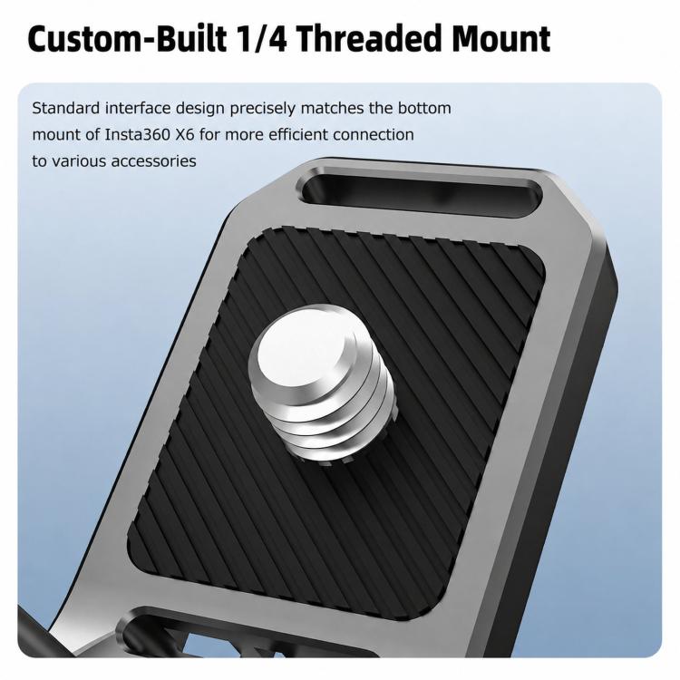 Adattatore per riprese orizzontali e verticali a sgancio rapido Flymile L-Plate per Insta360 X6.