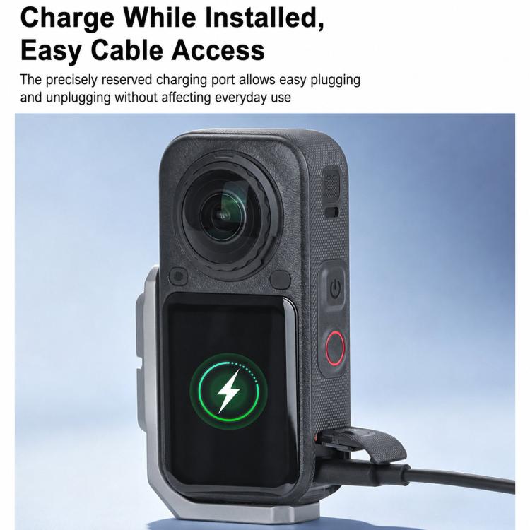 Adattatore per riprese orizzontali e verticali a sgancio rapido Flymile L-Plate per Insta360 X6.