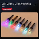Luce LED subacquea per pesca, lampeggiante multicolore, esca per immersioni profonde, 12cm, 17cm