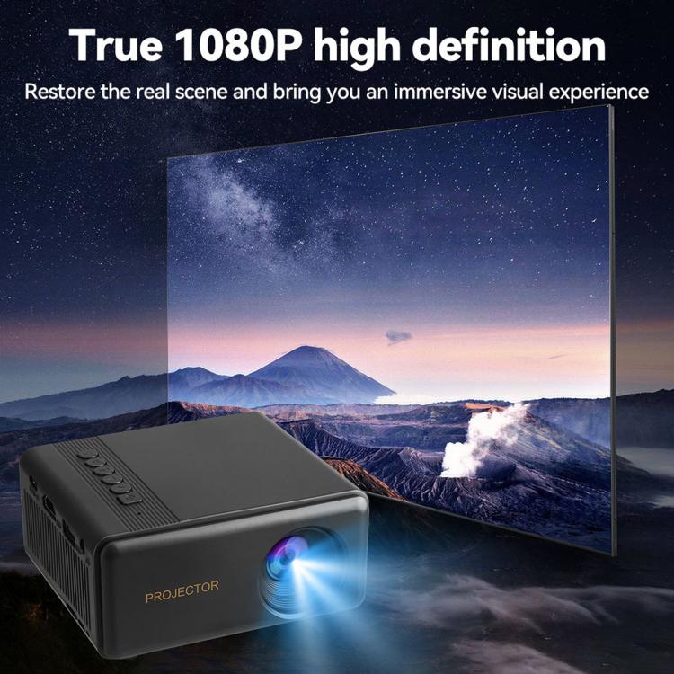 M4 Rotatable HD Mini Projector 1080P Portable Smart Projector, US Plug, UK Plug, AU Plug, EU Plug