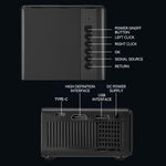 M4 Rotatable HD Mini Projector 1080P Portable Smart Projector, US Plug, UK Plug, AU Plug, EU Plug