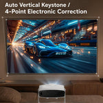 YM05 1080P Home Auto Focus Projector HD 4K Supported Projector, US Plug, EU Plug, UK Plug, AU Plug