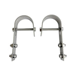 2 PCS/Pack Stainless Steel Solar Panel Bracket Household Photovoltaic Panel Balcony Hook, 15.2cm