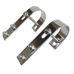 2 PCS/Pack Stainless Steel Solar Panel Bracket Household Photovoltaic Panel Balcony Hook, 15.2cm