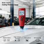 Digital Coating Thickness Gauge Fe & NFe Auto-Detect Paint Depth Meter 0-1500 Um / 0-59 Mil