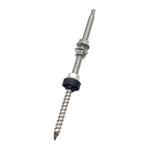Stainless Steel Double-End Screw Solar PV Bracket Accessory, Double-End Screw