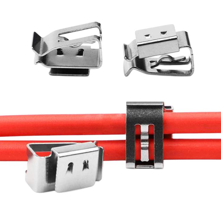 Solar PV Panel Wire Clip Photovoltaic Cable Clamp, 90 Degree