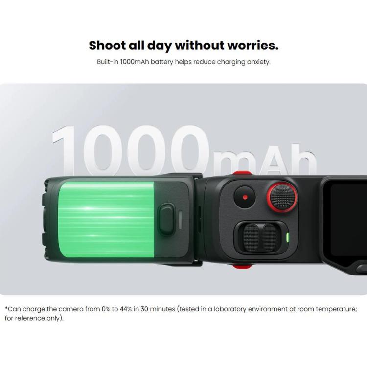 Impugnatura con batteria originale da 1000 mAh per Insta360 Luna Pro / Ultra con treppiede