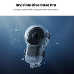 Per Insta360 X6 Custodia subacquea professionale completamente invisibile, impermeabile fino a 60 metri, 60m Diving Housing