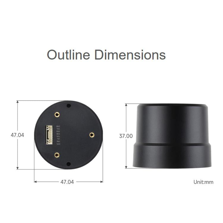 Waveshare Q43 NEO-F9P-15B Multi-Constellation Multi-Band GNSS RTK Centimeter-Level Positioning Module, 35110