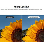 Kit di 4 obiettivi micro originali per Insta360 GO Ultra, 5 cm + 11,6 cm + 21,5 cm + 38 cm, Micro Lens Kit