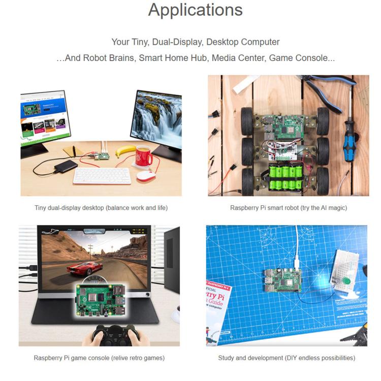 Waveshare Raspberry Pi 4 Model B 3GB RAM BCM2711B0 64-Bit Quad-Core Processor