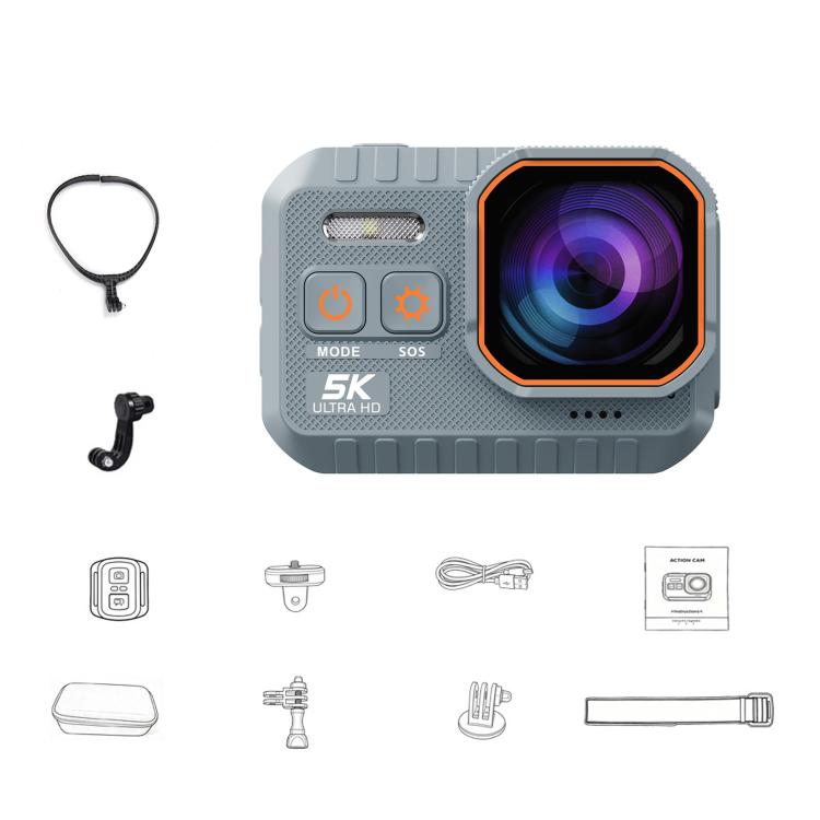 SC002 Pro 5K 2-inch Screen Action Camera IP68 Waterproof Camera, Standard Edition, Standard Edition + 32GB, Cycling Combo + 32GB, Vlog Combo + 32GB, Fishing Combo + 32GB, Ultimate Combo + 32GB