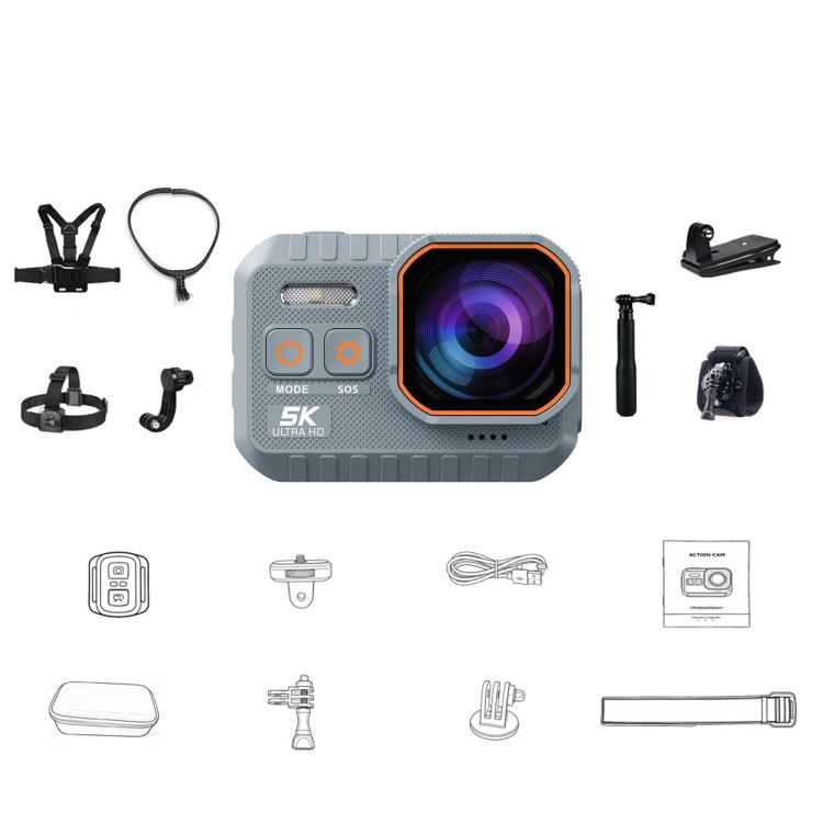 SC002 Pro 5K 2-inch Screen Action Camera IP68 Waterproof Camera, Standard Edition, Standard Edition + 32GB, Cycling Combo + 32GB, Vlog Combo + 32GB, Fishing Combo + 32GB, Ultimate Combo + 32GB