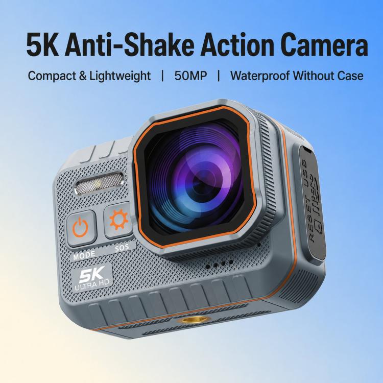 SC002 Pro 5K 2-inch Screen Action Camera IP68 Waterproof Camera, Standard Edition, Standard Edition + 32GB, Cycling Combo + 32GB, Vlog Combo + 32GB, Fishing Combo + 32GB, Ultimate Combo + 32GB