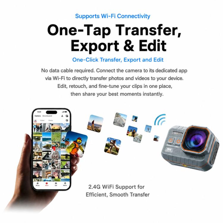 SC002 Pro 5K 2-inch Screen Action Camera IP68 Waterproof Camera, Standard Edition, Standard Edition + 32GB, Cycling Combo + 32GB, Vlog Combo + 32GB, Fishing Combo + 32GB, Ultimate Combo + 32GB