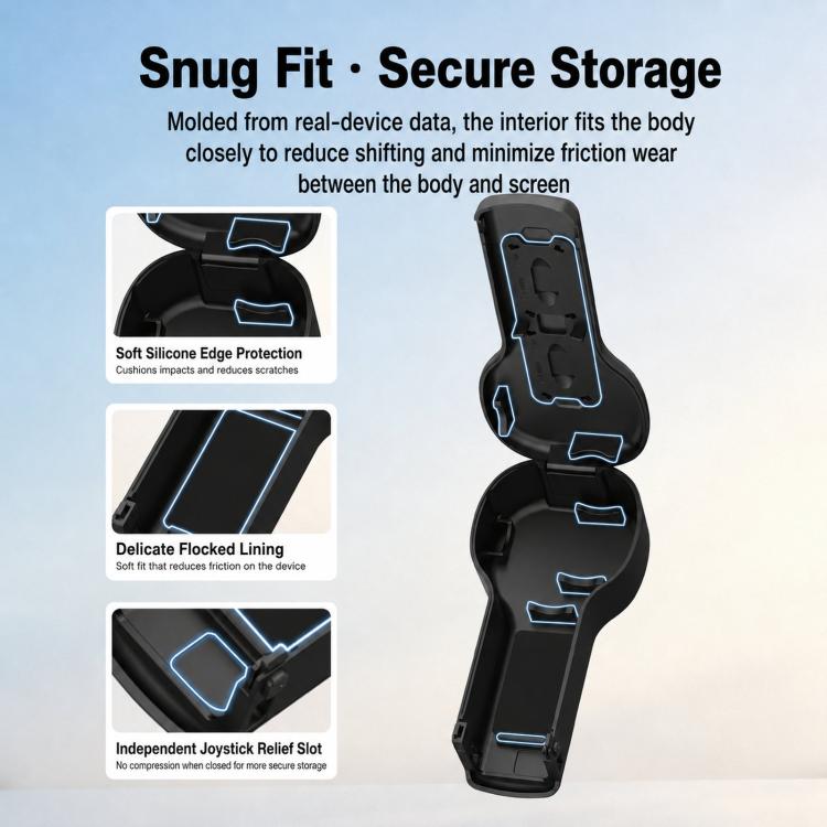 Custodia protettiva antiurto per obiettivo e schermo BRDRC per DJI Osmo Pocket 4P.