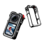 Per Insta360 X6 Custodia protettiva a gabbia per conigli con chiusura a scatto, telaio antiurto