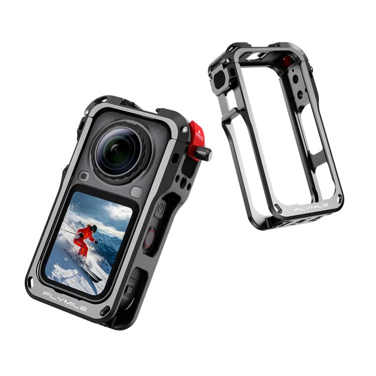 Per Insta360 X6 Custodia protettiva a gabbia per conigli con chiusura a scatto, telaio antiurto