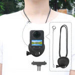 Supporto magnetico da collo CQT per action camera, a mani libere, POV, con sgancio rapido e cordino., Single Bracket, With Adapter Set