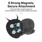 Supporto magnetico da collo CQT per action camera, a mani libere, POV, con sgancio rapido e cordino., Single Bracket, With Adapter Set