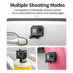 Supporto magnetico da collo CQT per action camera, a mani libere, POV, con sgancio rapido e cordino., Single Bracket, With Adapter Set