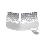 Mofii BOMI Ergonomic Wireless Keyboard and Mouse Split Wave Keyboard With Wrist Rest & Vertical Mouse