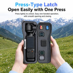 Custodia rigida protettiva LKTOP per DJI Osmo Pocket 4/3 con cinturino da polso., Short Black, Short Pink, Short Grey, Short Blue, Long Black, Long Pink, Long Grey, Long Blue