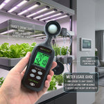 Handheld Portable Color Screen Lux Meter High-Precision Auto-Range Illuminance Tester, BDMETER TDC802