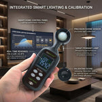 Handheld Portable Color Screen Lux Meter High-Precision Auto-Range Illuminance Tester, BDMETER TDC802