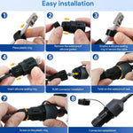 Ethernet RJ45 Communication Waterproof Cable Network Cable Gigabit Connector
