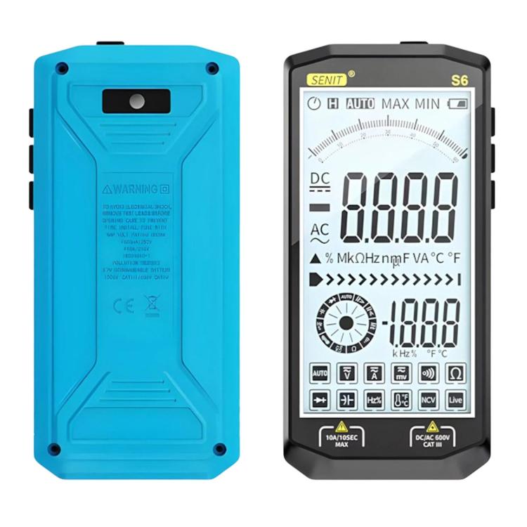 Full-Automatic High-Precision Anti-Burn Digital Multimeter Intelligent Large Screen Multimeter For Electrician Repair, SENIT S6