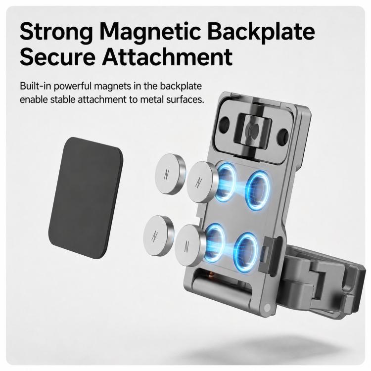 Per DJI Osmo Pocket 4 / 3 LKTOP Supporto di espansione magnetico Gabbia in alluminio a sgancio rapido con slitta a caldo e Arca Swiss, AC-013