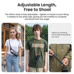 Tracolla retrattile aMagisn per fotocamera, ideale per DJI Osmo Pocket 4/3 e Insta360 Luna Ultra.